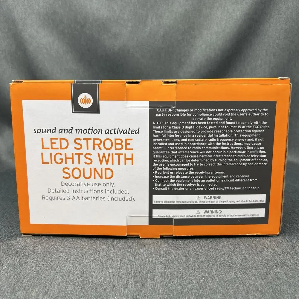 2015 Target Brand LED Strobe Lights With Sound Battery Operated Works